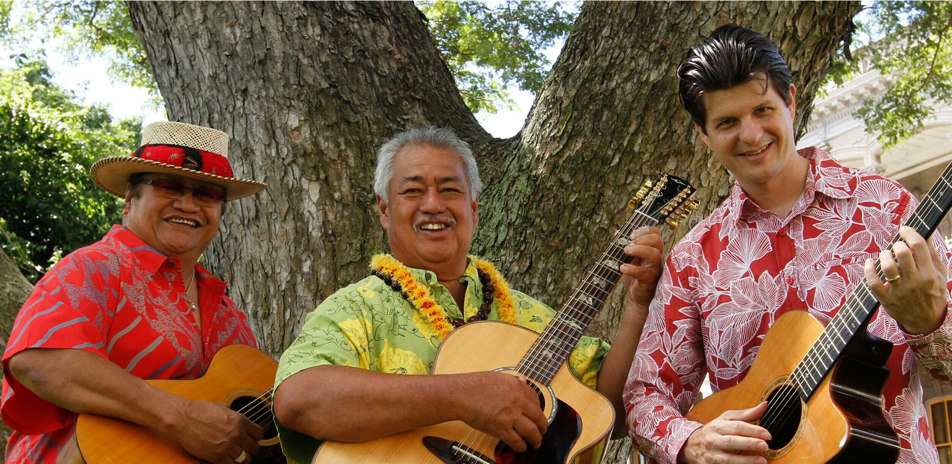 George Kahumoku Jr., Led Kaapana, and Jeff Peterson